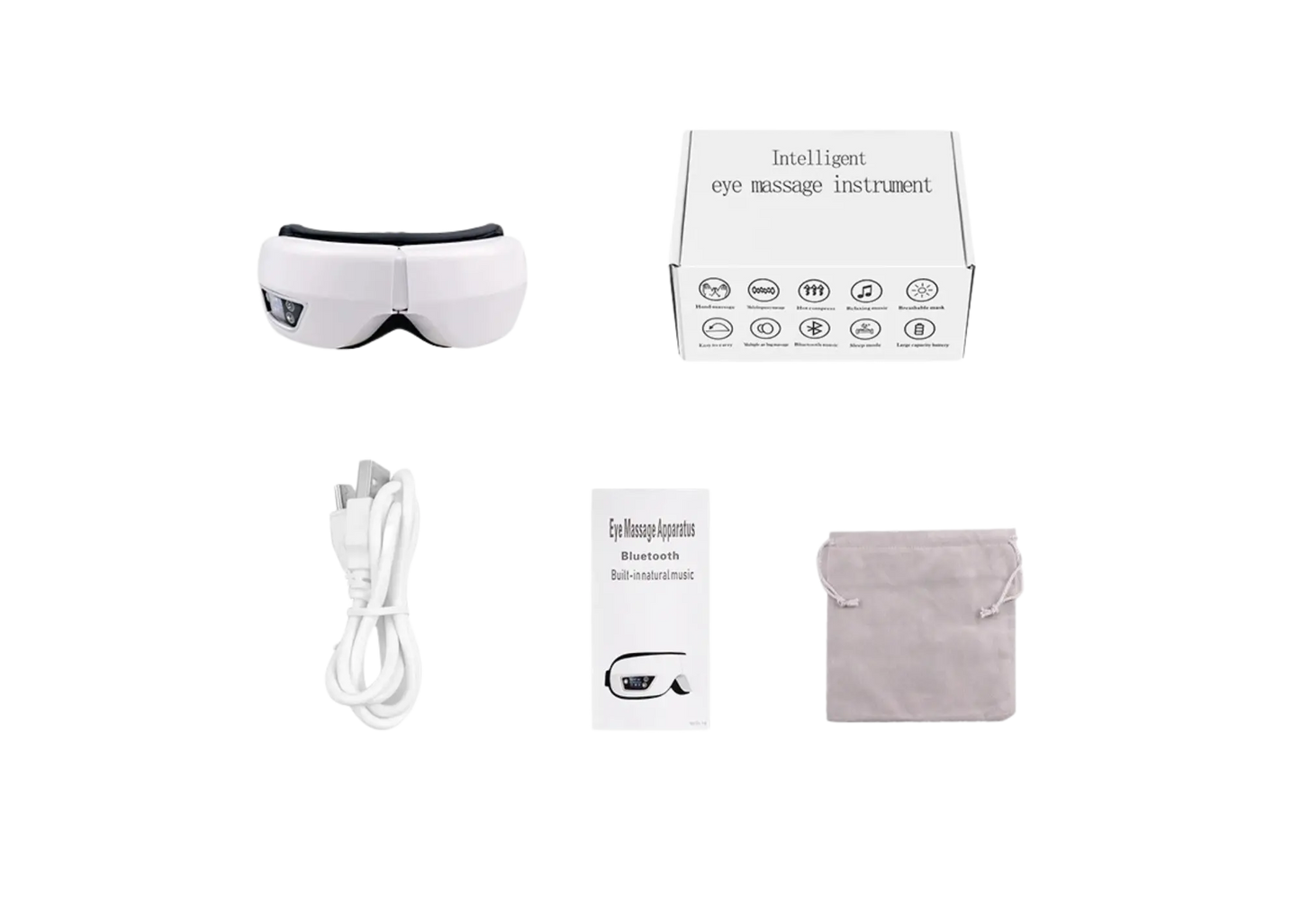 Masseur Oculaire Intelligent 4D Bluetooth-Vernixe